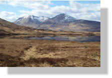 Loch Buidhe Clach Leathad & Meall a' Bh_iridh from Meall Mor